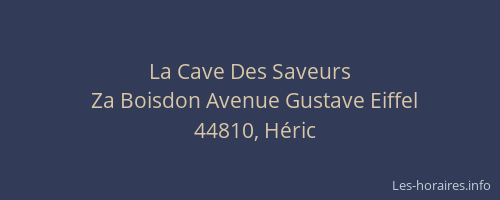 La Cave Des Saveurs