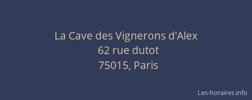 La Cave des Vignerons d'Alex
