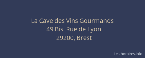 La Cave des Vins Gourmands