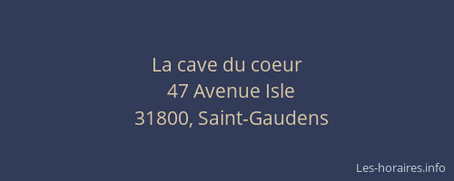 La cave du coeur