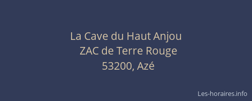 La Cave du Haut Anjou