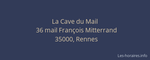 La Cave du Mail