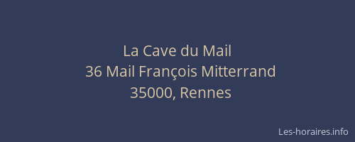 La Cave du Mail