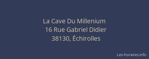 La Cave Du Millenium