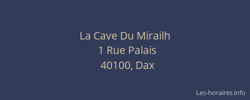 La Cave Du Mirailh