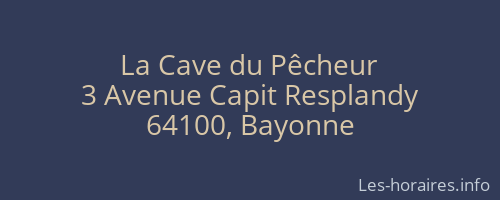 La Cave du Pêcheur