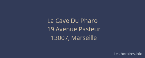 La Cave Du Pharo
