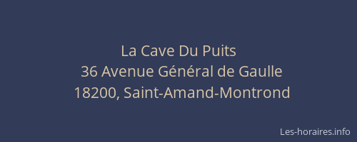 La Cave Du Puits