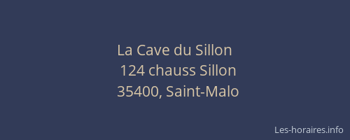 La Cave du Sillon