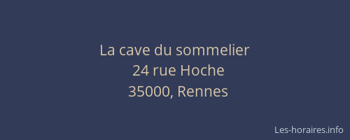 La cave du sommelier