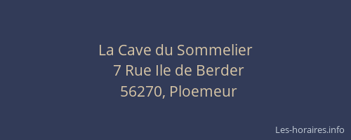 La Cave du Sommelier