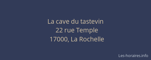 La cave du tastevin