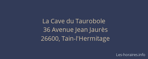 La Cave du Taurobole