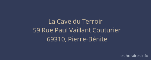 La Cave du Terroir