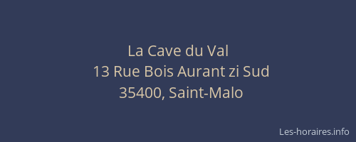La Cave du Val