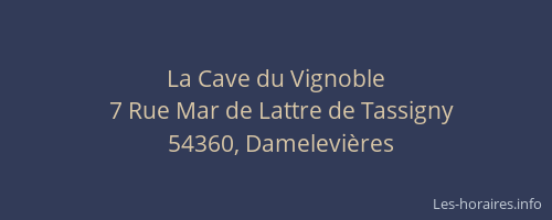 La Cave du Vignoble