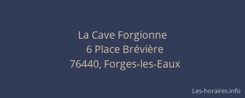 La Cave Forgionne