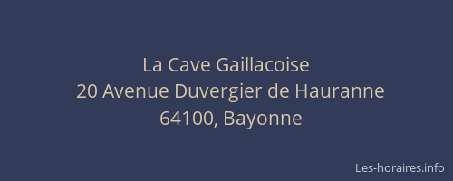 La Cave Gaillacoise