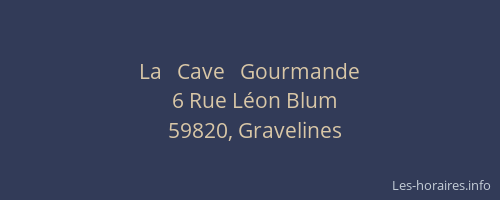 La   Cave   Gourmande