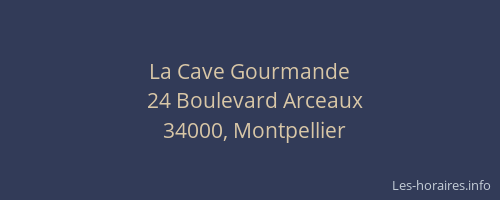 La Cave Gourmande