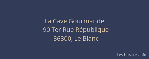 La Cave Gourmande