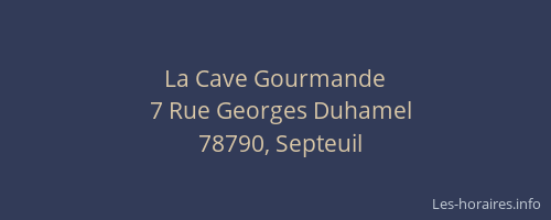 La Cave Gourmande