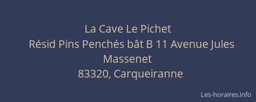 La Cave Le Pichet
