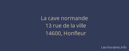 La cave normande