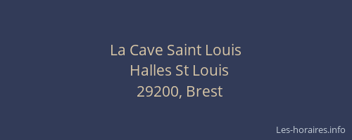 La Cave Saint Louis
