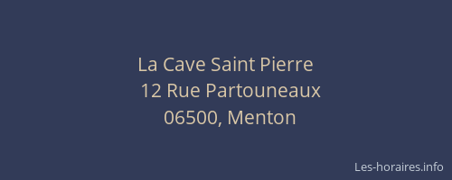 La Cave Saint Pierre