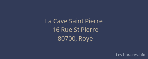 La Cave Saint Pierre