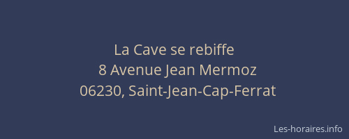 La Cave se rebiffe