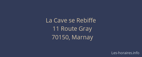 La Cave se Rebiffe
