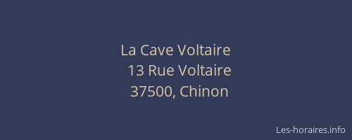 La Cave Voltaire