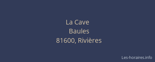 La Cave