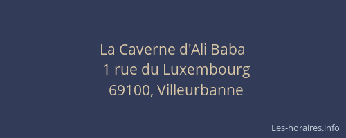 La Caverne d'Ali Baba