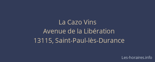 La Cazo Vins