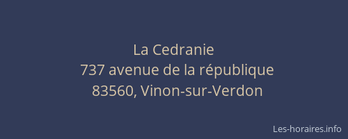 La Cedranie