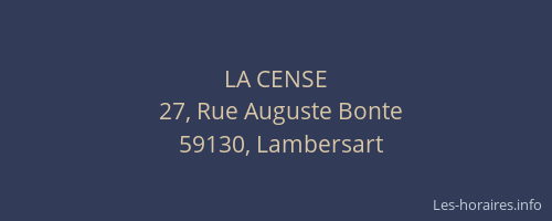 LA CENSE