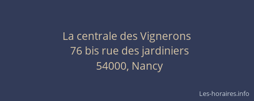La centrale des Vignerons