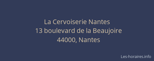 La Cervoiserie Nantes