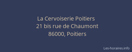 La Cervoiserie Poitiers