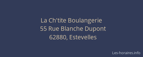 La Ch'tite Boulangerie