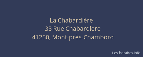 La Chabardière