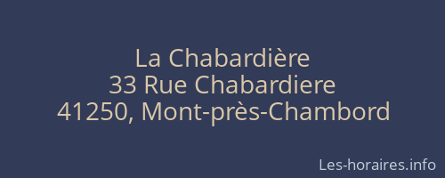 La Chabardière