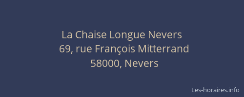 La Chaise Longue Nevers