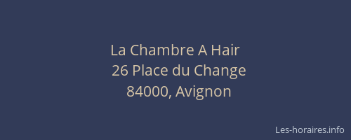 La Chambre A Hair