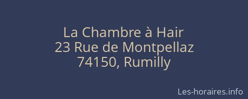 La Chambre à Hair