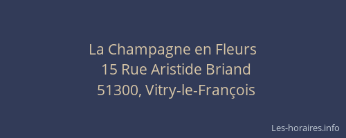 La Champagne en Fleurs