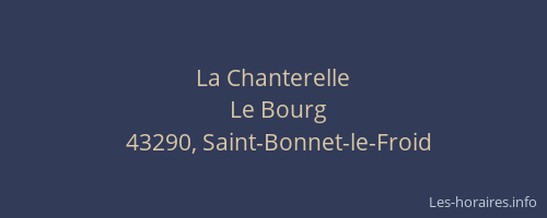 La Chanterelle